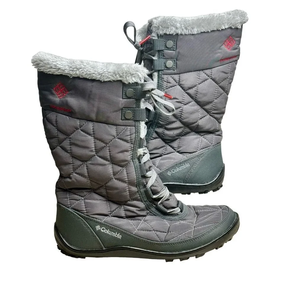 Columbia Minx Mid II Omni Heat Boot Size 6 Shale Gray Winter Boots Waterproof